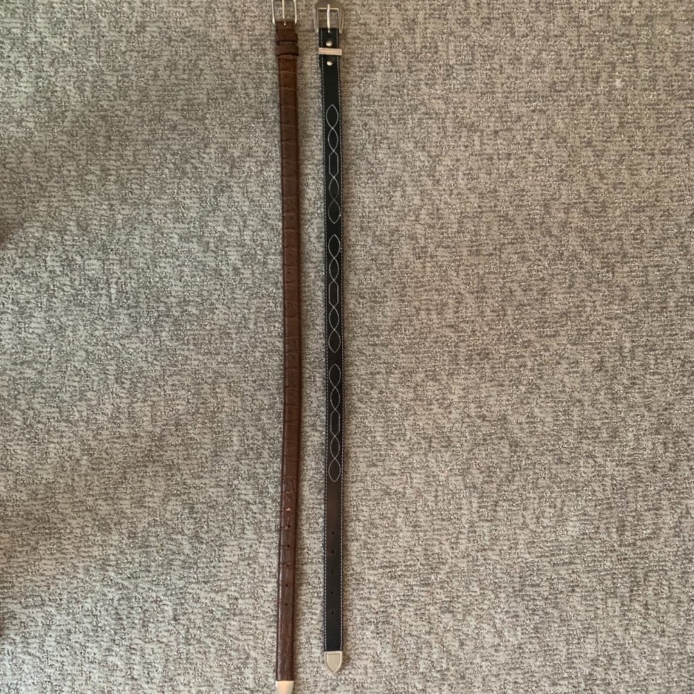 2/$20 Bundle of 2 belts - one black, one brown